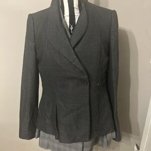 Armani Collezioni black & grey blazer with a touch of elegance